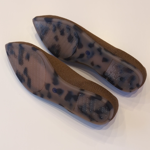 Rothy's Chocolate Brown Flats with Sapphire Trim - Picture 5 of 5